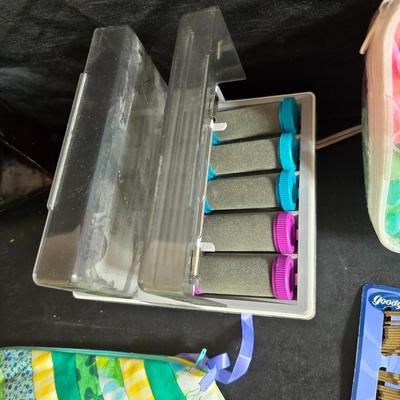 It's all about the hair! Curlers - Electric curlers - new Barrettes - new Bobby pins - freestanding mirror and more