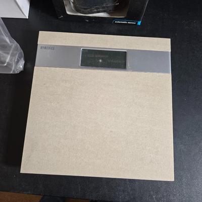 Digital Bath scale - Brand new Hands-free soap dispenser - and a shower rack