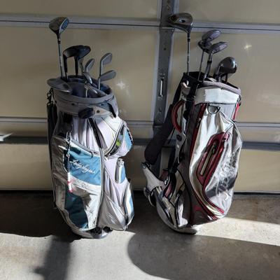 Fujikara & Mamiya Irons & Woods With Golf Bags (G-MG)