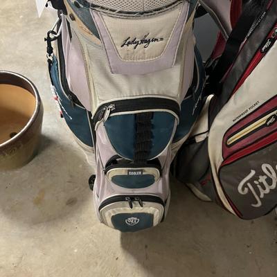 Fujikara & Mamiya Irons & Woods with Golf Bags (G-MG)