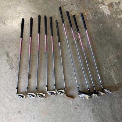 Fujikara & Mamiya Irons & Woods With Golf Bags (G-MG)