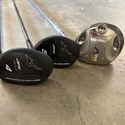 Fujikara & Mamiya Irons & Woods With Golf Bags (G-MG)