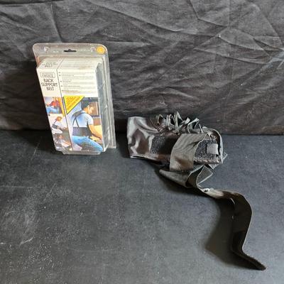 Brand new back brace size Large with Ankle brace
