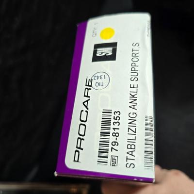 Brand new back brace size Large with Ankle brace