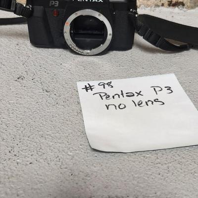Sale Photo Thumbnail #871: Pentax P3..no lens but there is film in it. I chose not to open the back. Who knows what might be on that film ?