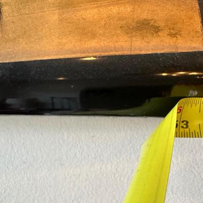 Large Decorative Wall Fan with Gold Landscape Design