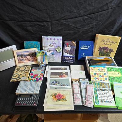 Atomic clock - Horoscope gadget -variety of greeting cards - phone & address book & and Birthday book too!