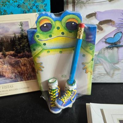 Atomic clock - Horoscope gadget -variety of greeting cards - phone & address book & and Birthday book too!