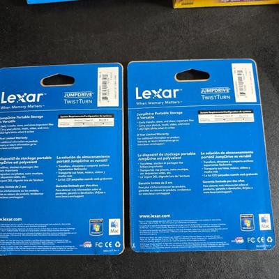 Two new Lexar 4GB USB Jump drives - CD-R Discs with cases - Bulletin board - nad more