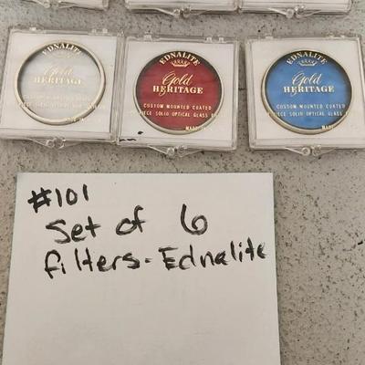 Sale Photo Thumbnail #892: Set of 6 filters...ednalite gold heritage with case. Fits medium flat rate box