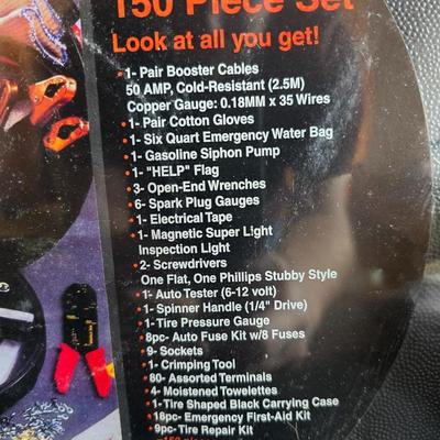 New 150 Piece Highway Emergency kit GREAT GIFT IDEA!