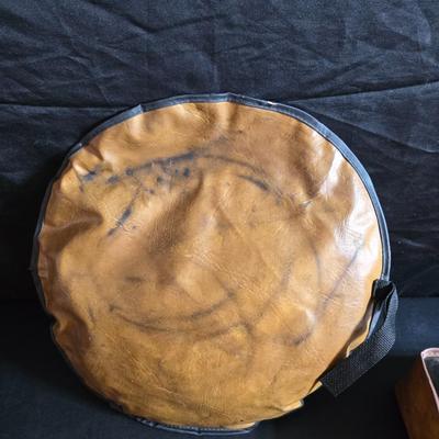 Jumper cables and a vehicle banket with a visor pen holder and more