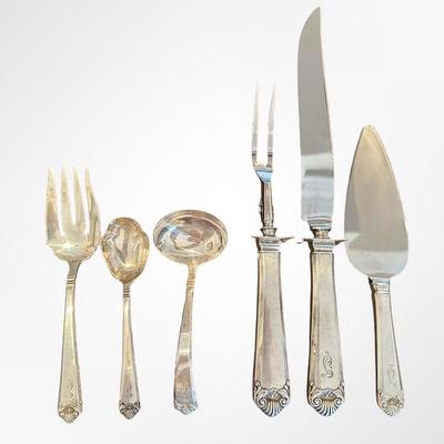 Reed & Barton Sterling Silver Flatware Set in Wooden Chest