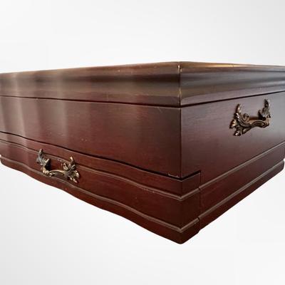 Reed & Barton Sterling Silver Flatware Set in Wooden Chest