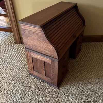 Miniature Roll Top Desk & Clock (BPR-RG)