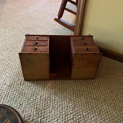 Miniature Roll Top Desk & Clock (BPR-RG)