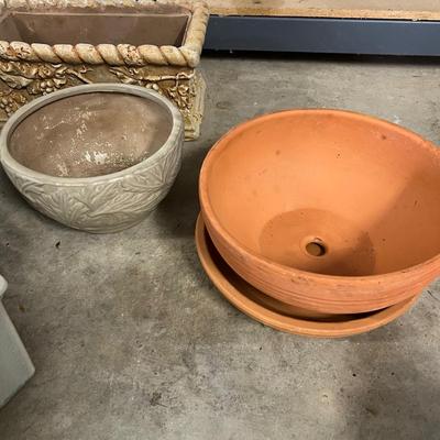 Assortment of Glazed Plant Pots & More (G-RG)