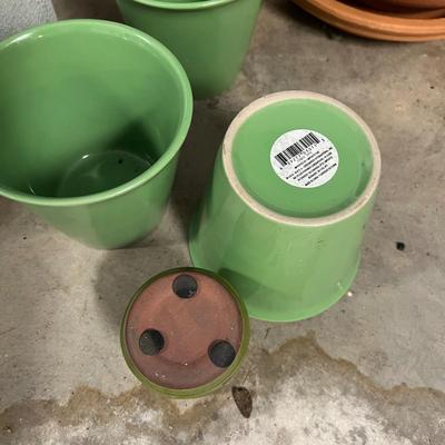 Assortment of Glazed Plant Pots & More (G-RG)