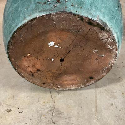 Trio of Large Glazed Plant Pots (G-RG)