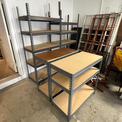 Four Heavy Duty Shelving Units (G-RG)
