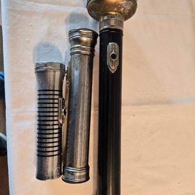 Sale Photo Thumbnail #403: Eveready Art Deco flashlights, set of 3