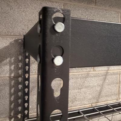 Four Tier Shelving Unit With Wire Grid Shelves (GC-MG)