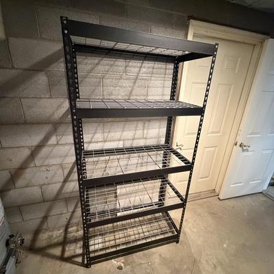 Four Tier Shelving Unit With Wire Grid Shelves (GC-MG)