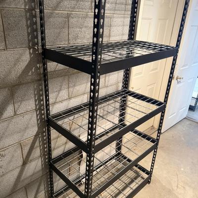 Four Tier Shelving Unit With Wire Grid Shelves (GC-MG)
