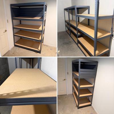 Four 24”X 48” x 72” Metal Shelving Units (GC-MG)
