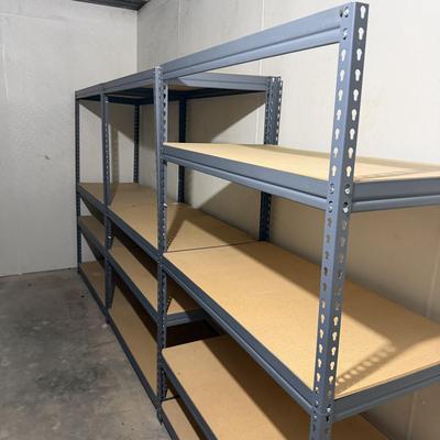 Four 24”X 48” x 72” Metal Shelving Units (GC-MG)