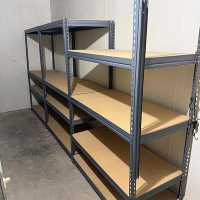 Four 24”X 48” x 72” Metal Shelving Units (GC-MG)