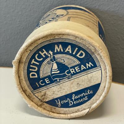 Vintage Dutch Maid Ice Cream container