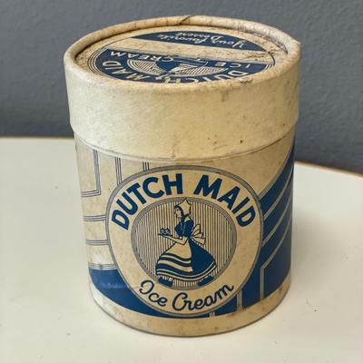 Vintage Dutch Maid Ice Cream container