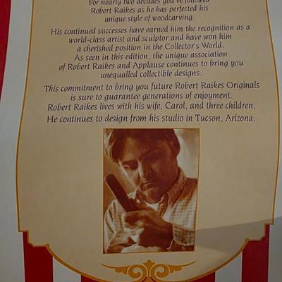 Robert Raikes Circus Collection Maurice the Ringmaster Monkey - 1994 Limited Edition Plush Figurine