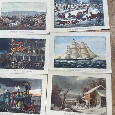 1950, 1952 & 1954 calendar pages