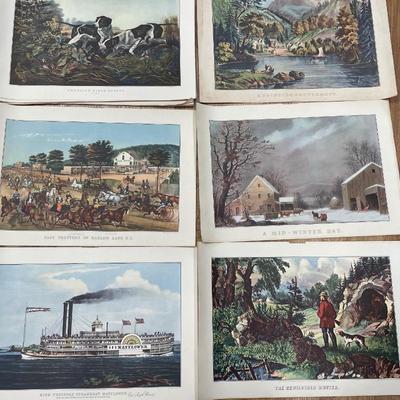 1950, 1952 & 1954 calendar pages