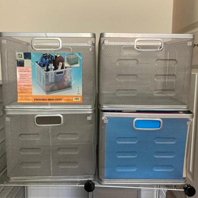 Sale Photo Thumbnail #465: 4 Count, Stackable Metal Shelving