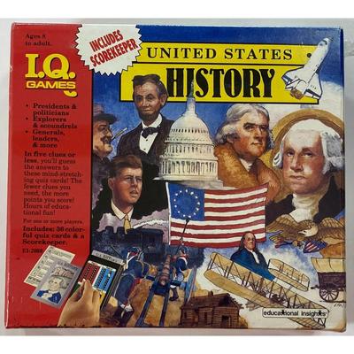 United States History I.Q. Games W/ Scorekeeper By Educational Insights Ages 8+