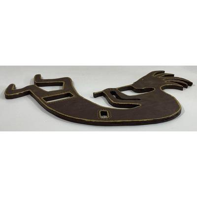 Kokopelli 15" x 8" Native American Wooden Wall Art Fertility Agriculture Flute