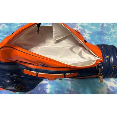 Vintage Fighting Illini Chief Illiniwek Golf Bag University Illinois Blue Orange