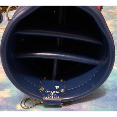 Vintage Fighting Illini Chief Illiniwek Golf Bag University Illinois Blue Orange