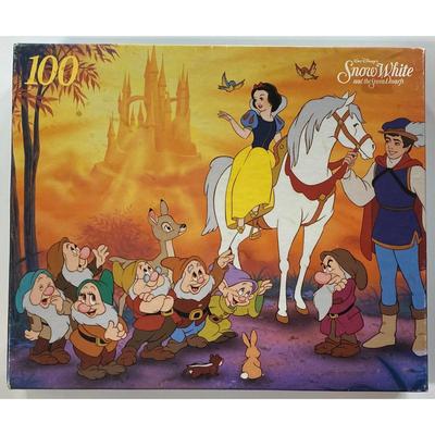 Snow White and the Seven Dwarfs 12.5" x 15" 100 Piece Jigsaw Puzzle - BRAND NEW