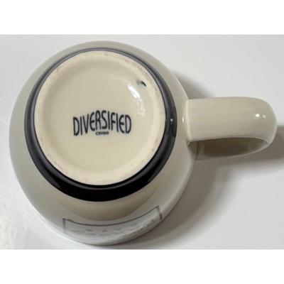 Vintage Corner Bakery Cafe Feed The Day Ceramic Mug Black & White