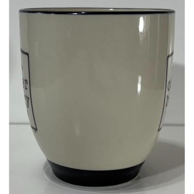 Vintage Corner Bakery Cafe Feed The Day Ceramic Mug Black & White