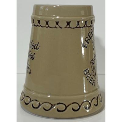 Vintage Ceramarte Free Lunch Beer 5 Cents Ceramic Mug Brazil