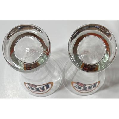 2 Vintage Miller Lite A True Pilsner Hooters Beer Glasses