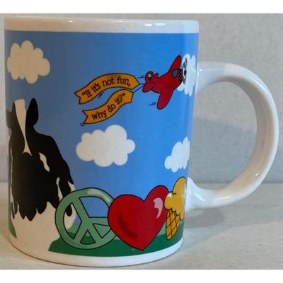 Ben & Jerry's Peace Love & Ice Cream Mug. Vermont. New England