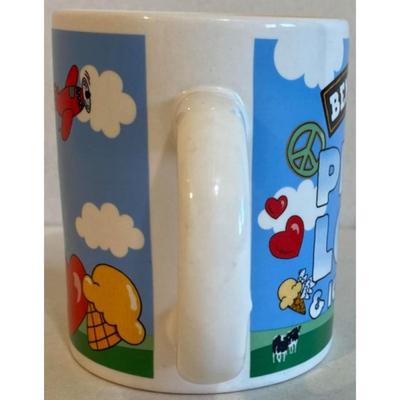 Ben & Jerry's Peace Love & Ice Cream Mug. Vermont. New England