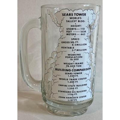 Chicago Blues Ashtray & Sears Tower Glass