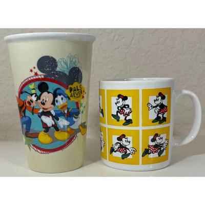 Minnie Mouse Kilncraft STL England Mug & Mickey Pals 4 Ever Tumbler Donald Duck